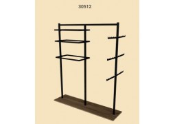 Стійка острівна для білизни, двосекційна  (вис.шир.довж.) 1500х350х1350мм (артикул 30512/0)